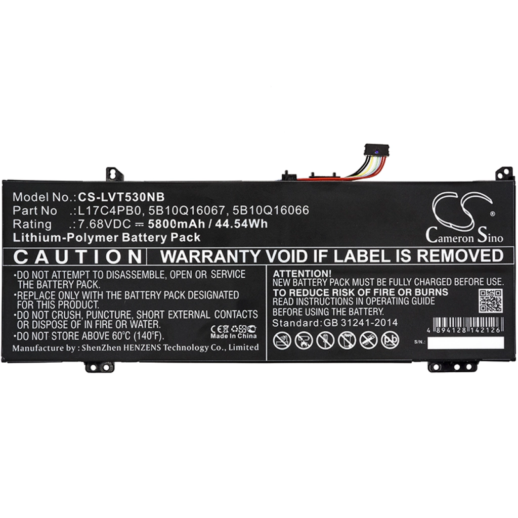 Batería para portátil Lenovo CS-LVT530NB