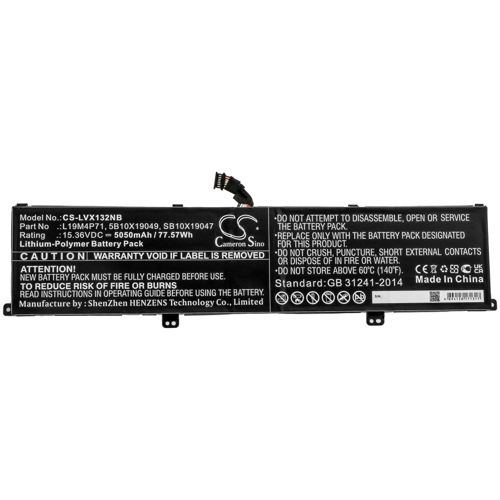 Batería para portátil Lenovo CS-LVX132NB