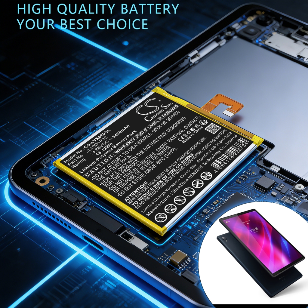 Batería compatible con Lenovo CS-LVX660SL