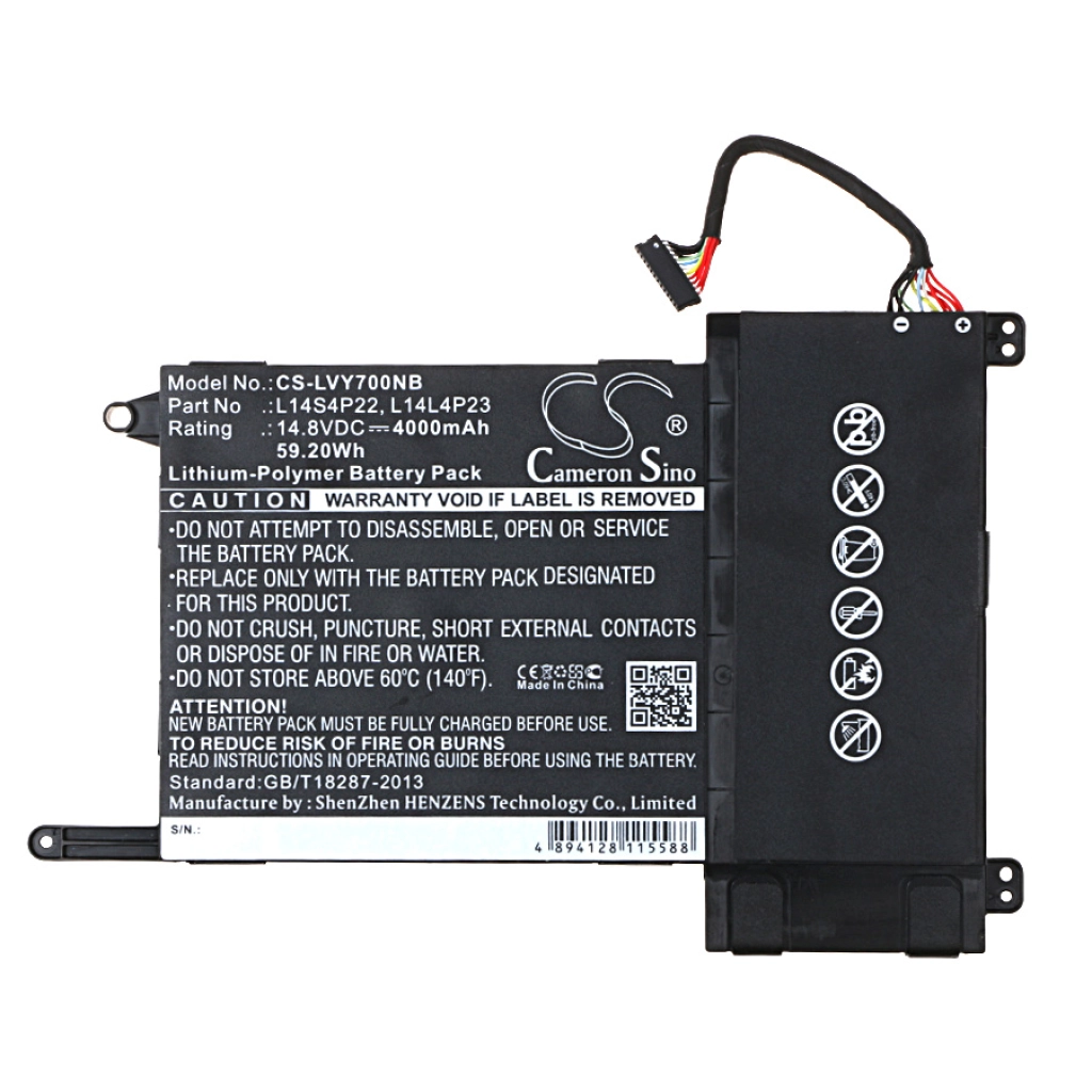 Batería para portátil Lenovo CS-LVY700NB