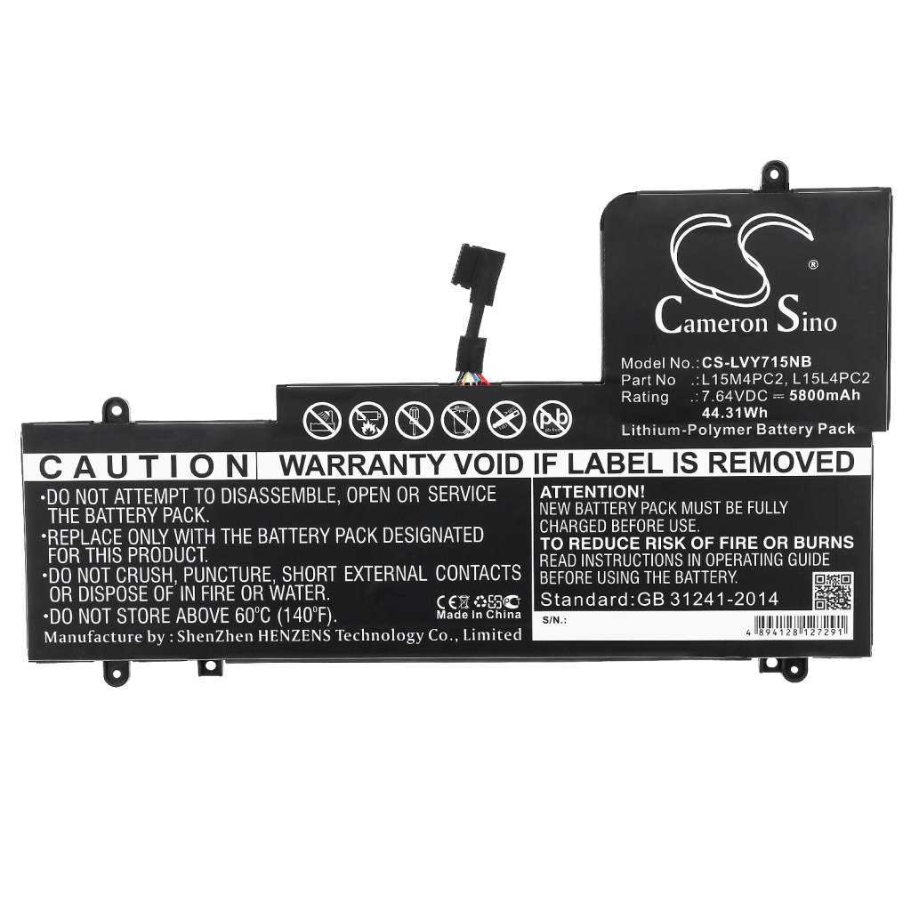 Batería para portátil Lenovo CS-LVY715NB