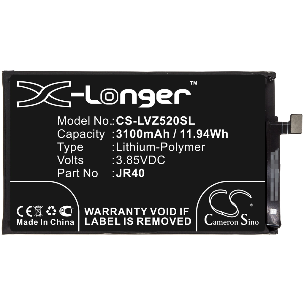 Compatible battery replacement for LENOVO JR40