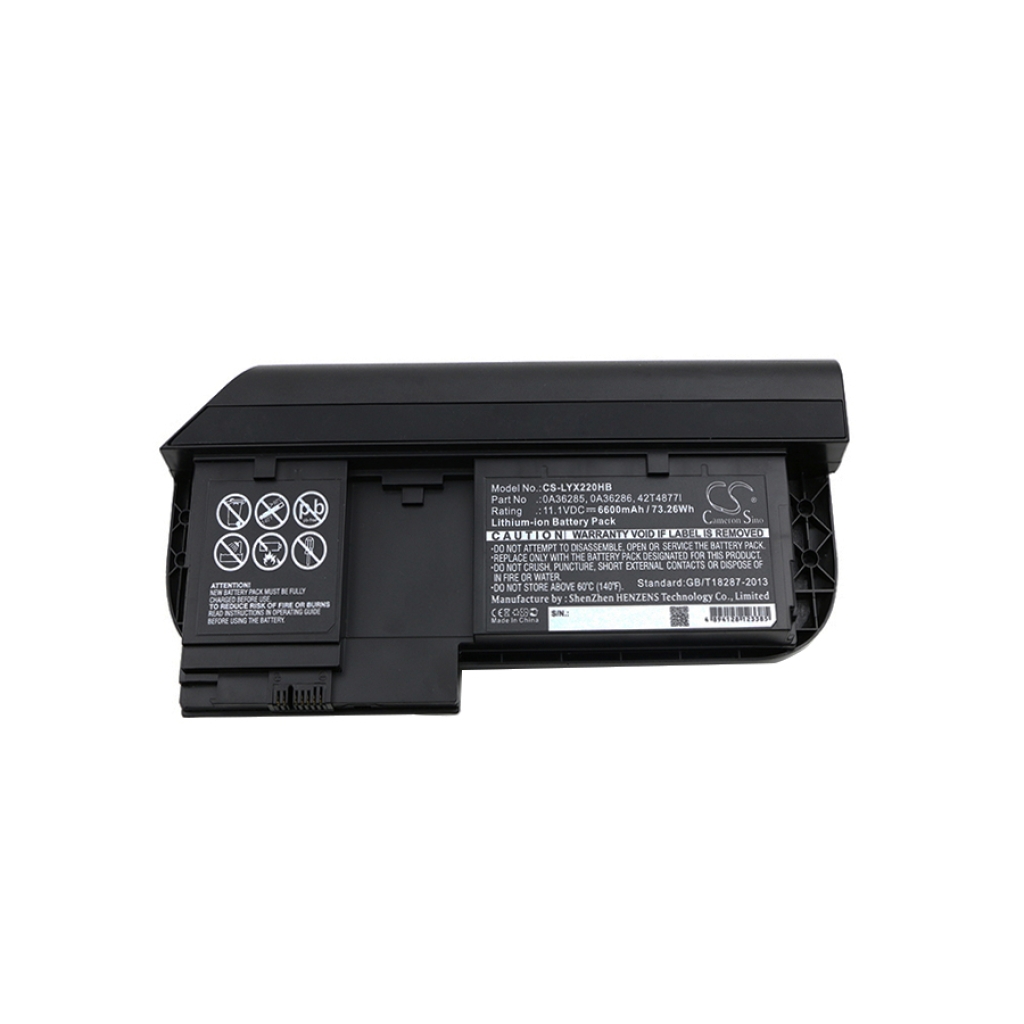 Pack de batería tablet negro contorneado, vista inclinada