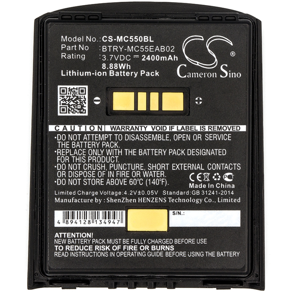 BarCode, Scanner Battery Symbol MC659B