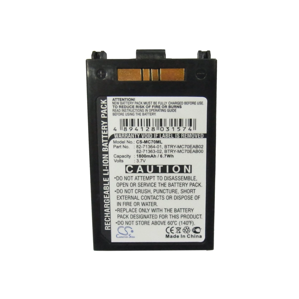 BarCode, Scanner Battery Symbol MC7598