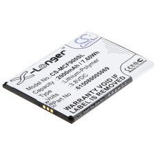 Reemplazo de batería compatible para Mobistel 615080005069