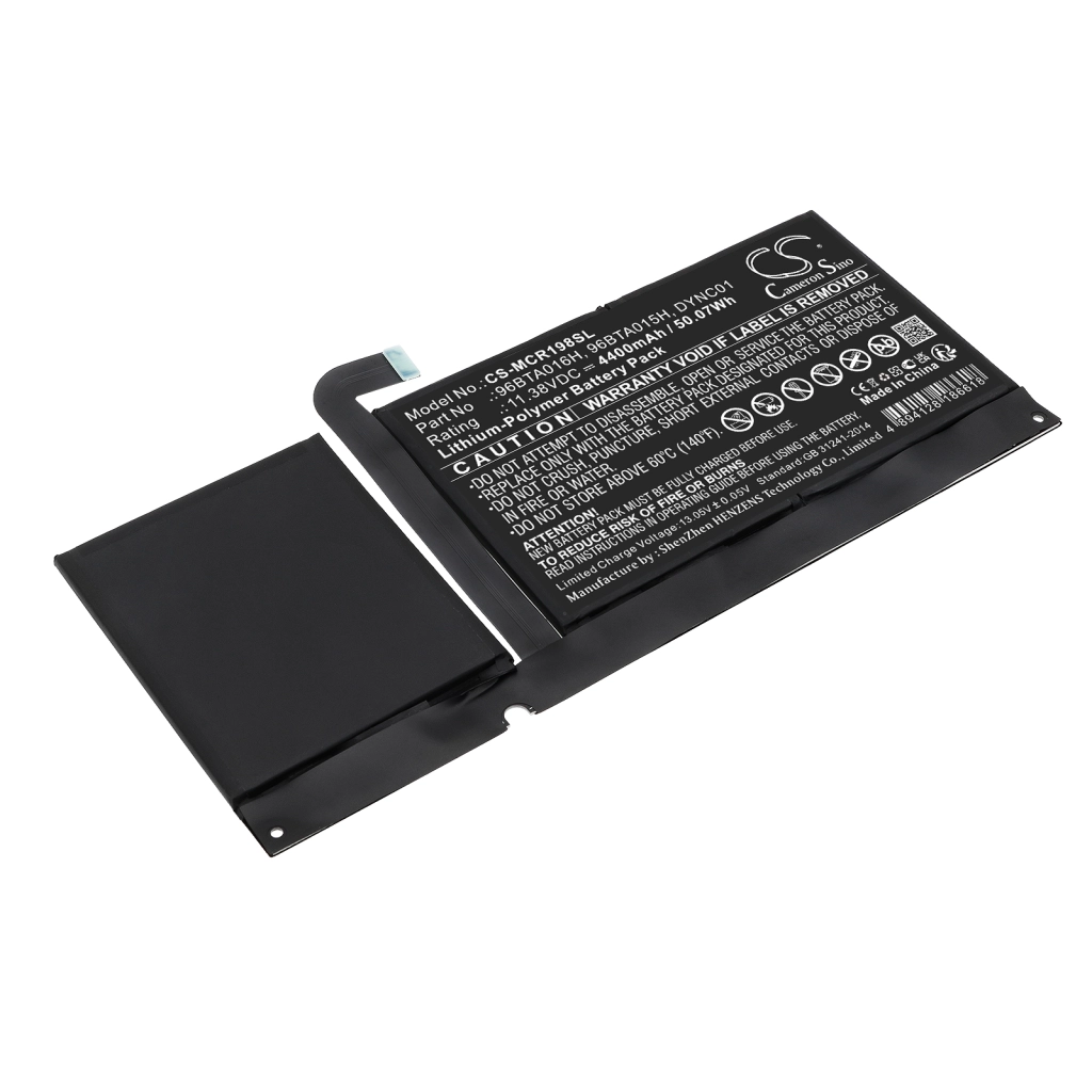 Batería de la tableta Microsoft CS-MCR198SL