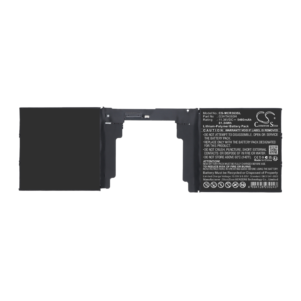 Batería compatible con Microsoft CS-MCR363SL