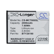 Reemplazo de batería compatible para Mobistel BTY26190,BTY26190MOBISTEL/STD,CYNUS T8