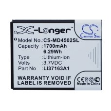 Reemplazo de batería compatible para Medion LI37163A1,LI3716U