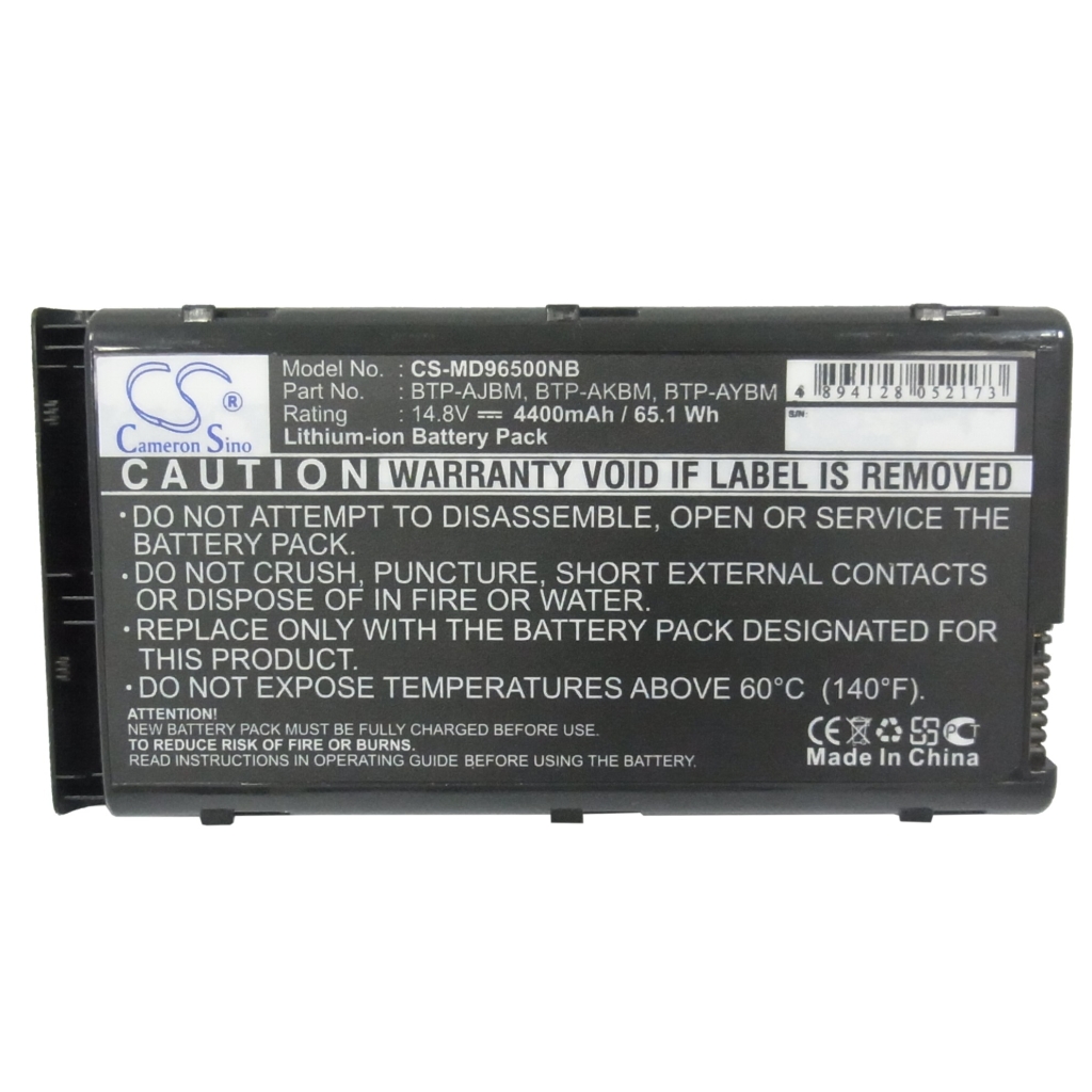 Batería compatible con Medion CS-MD96500NB