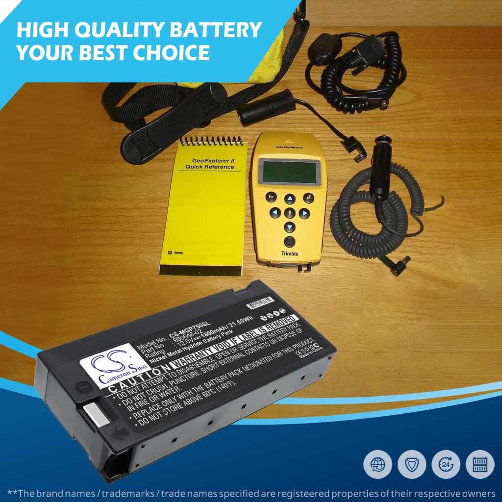 Batería compatible con Magellan Trimble CS-MGP750SL