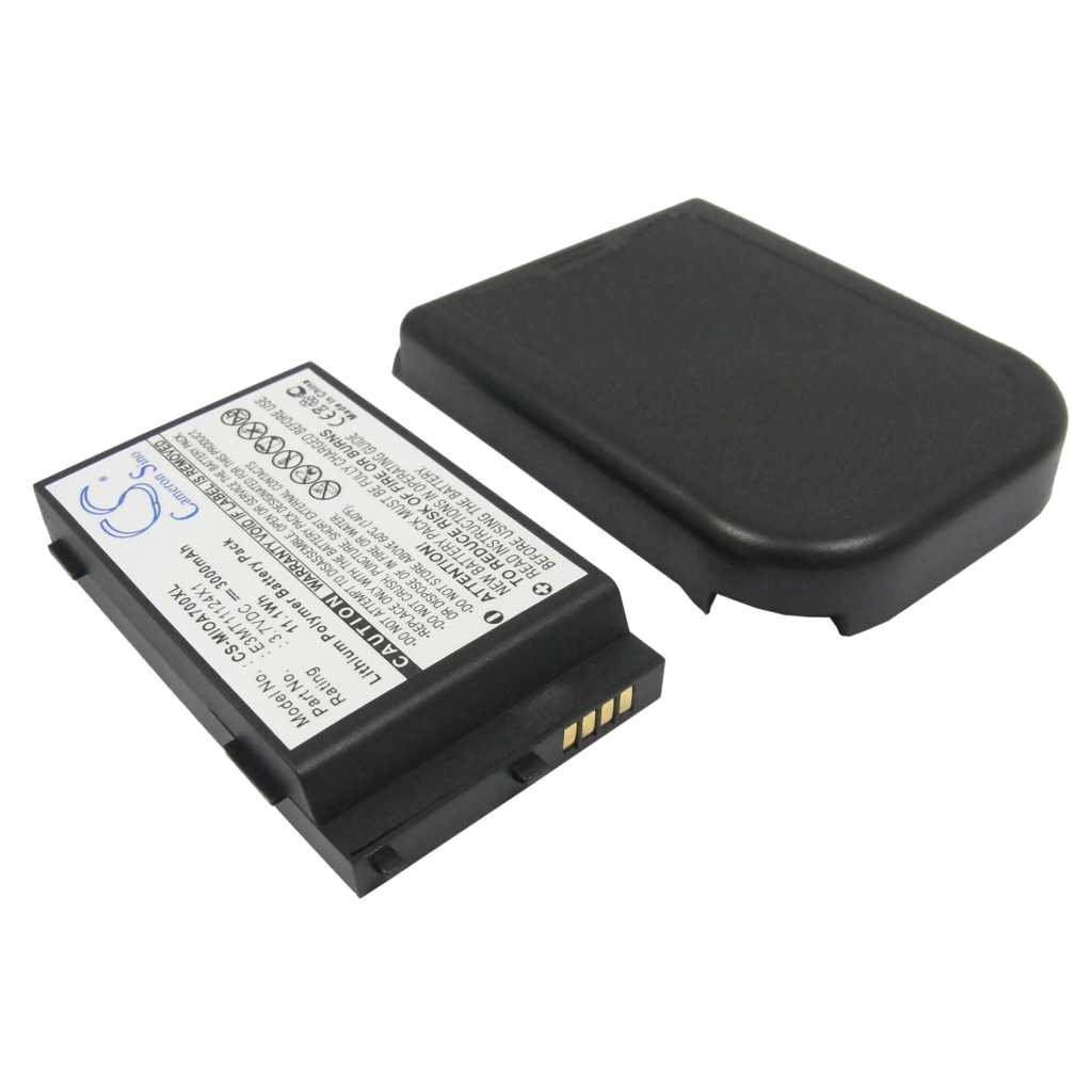 Batería compatible con Mitac CS-MIOA700XL