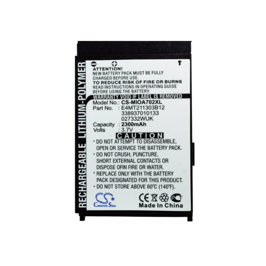Battery compatible with Mitac
