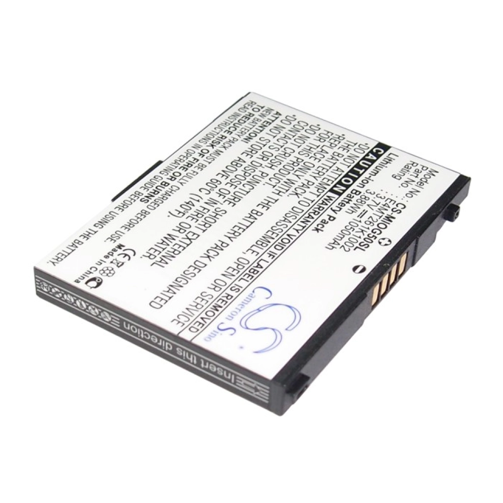 Batería de la tableta Mitac CS-MIOG50SL
