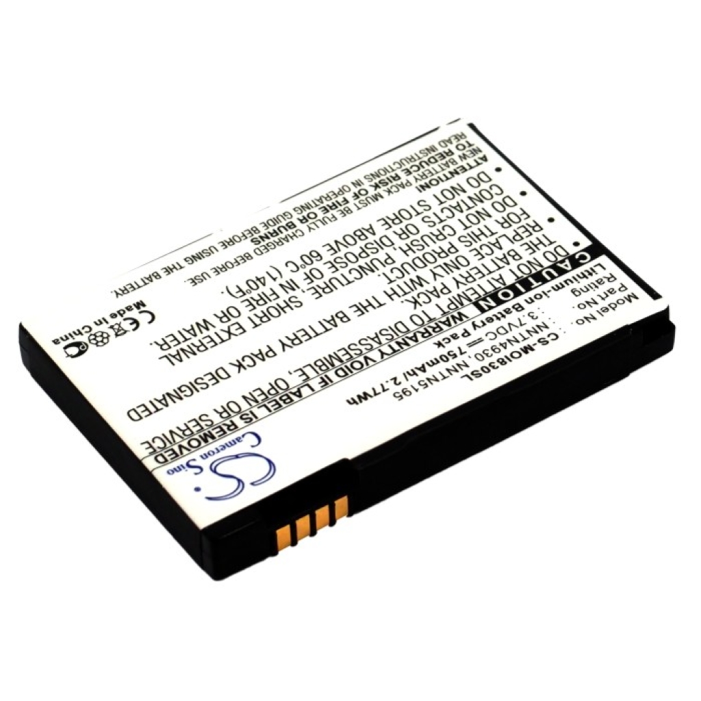 Batería compatible con Motorola CS-MOI830SL