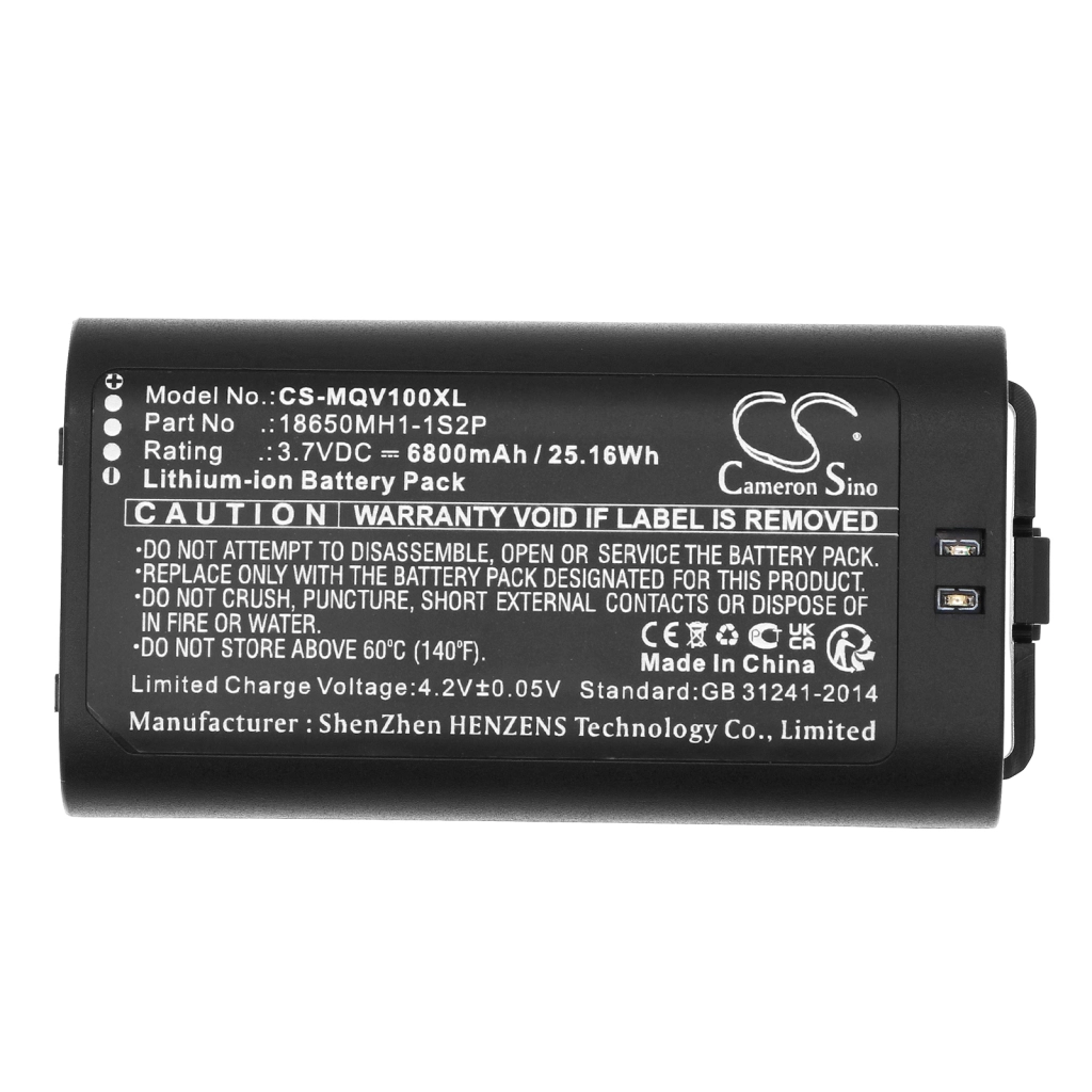 Batería de la cámara de seguridad del hogar Myq CS-MQV100XL
