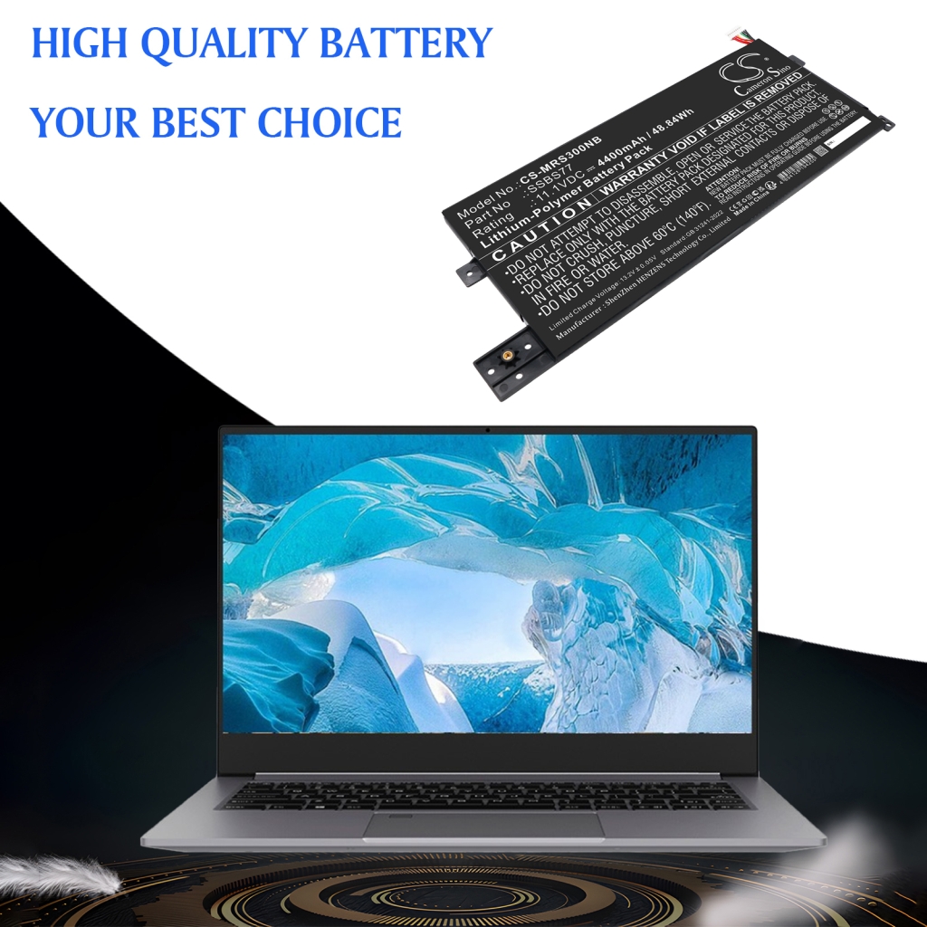 Compatible battery replacement for Mechrevo SSBS77