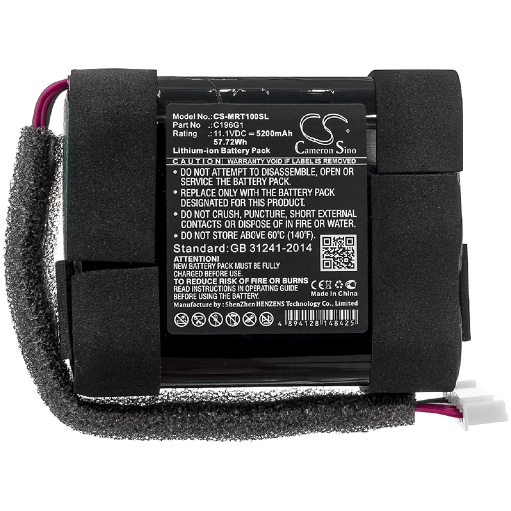 Compatible battery replacement for Marshall C196G1