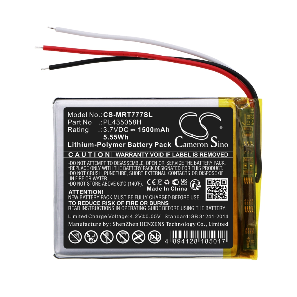 GPS, Batería del Navegador Roadmate CS-MRT777SL