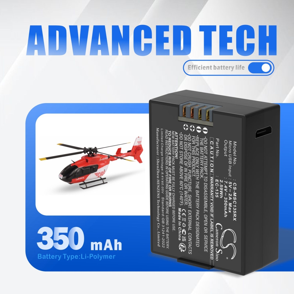 Batteries for Drones Modster CS-MSC135RX