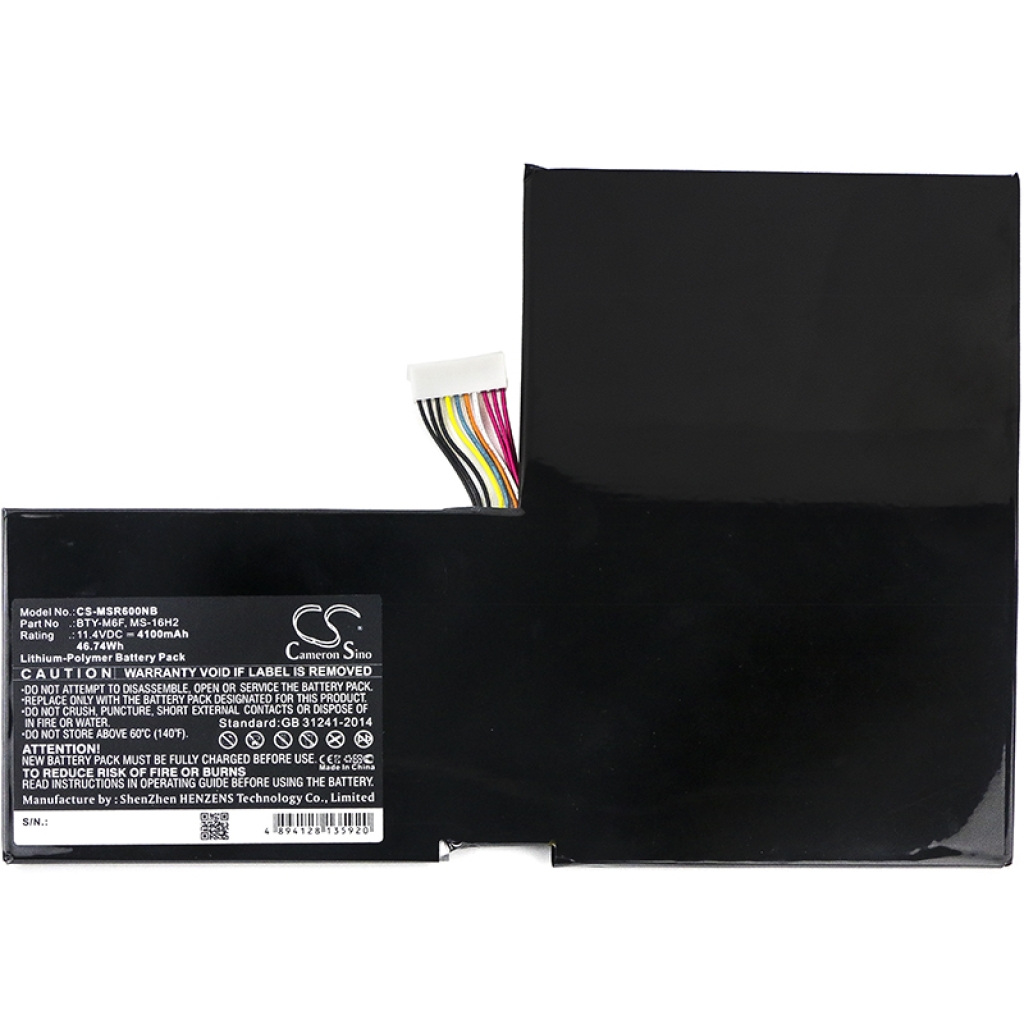 Batería para portátil MSI GS60 Ghost Pro 4K-053 (CS-MSR600NB)