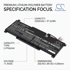 Reemplazo de batería compatible para MSI BTY-M494