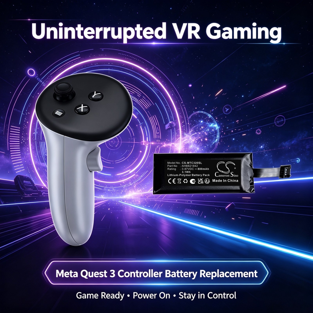Baterías compatible con Meta Quest 3 Game Controller 3S Game Controller Touch Plus Controller CS-MTC320SL