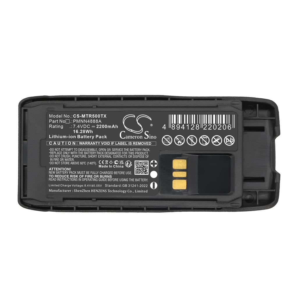 Batería de radio de dos vías Motorola CS-MTR500TX