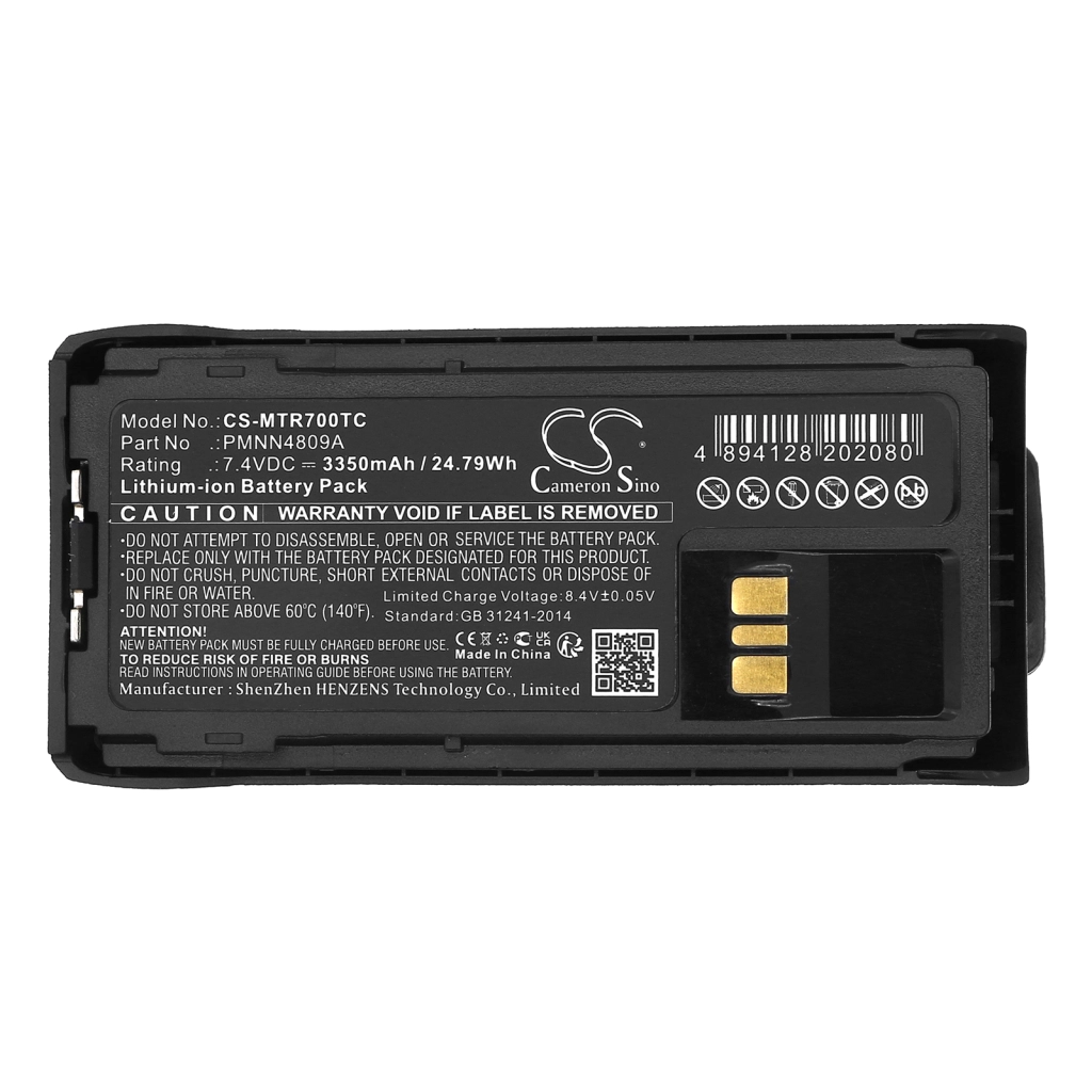 Batería de radio de dos vías Motorola CS-MTR700TC