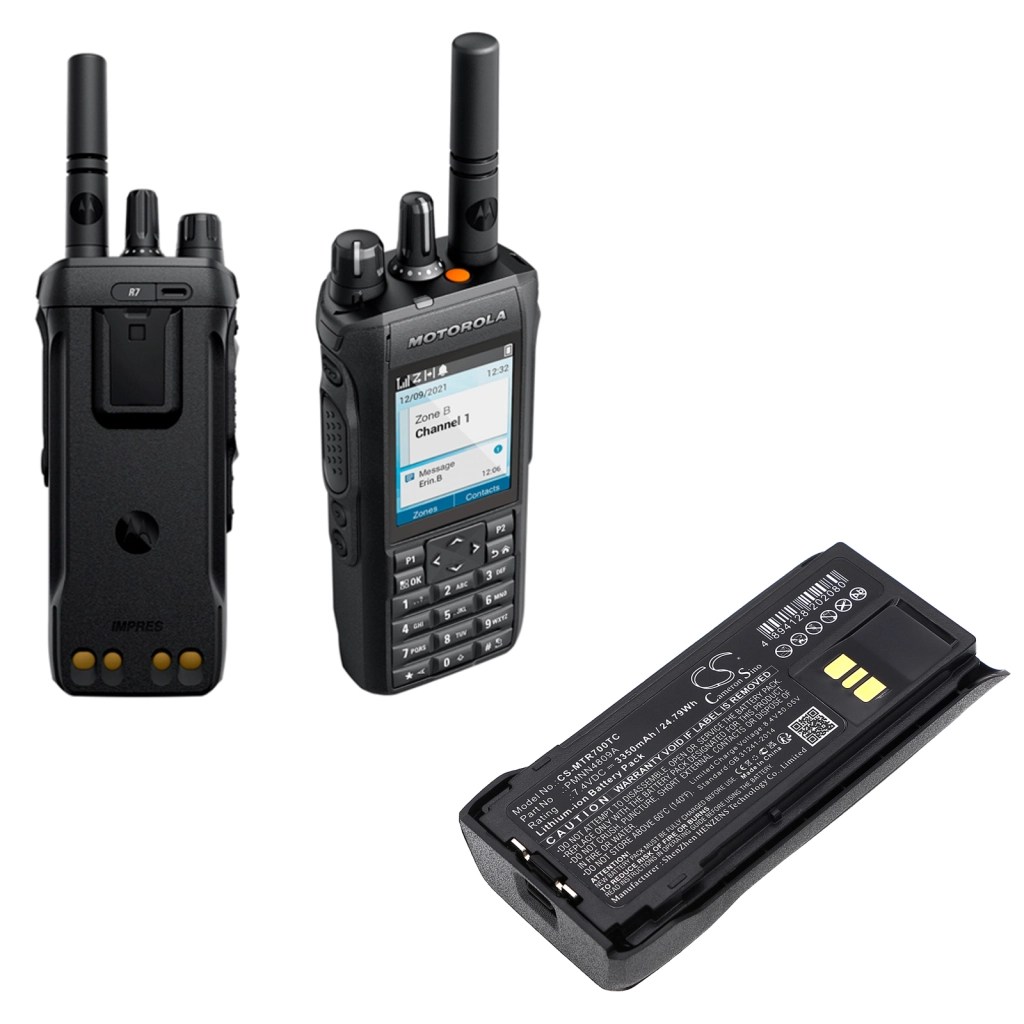 Batería de radio de dos vías Motorola CS-MTR700TC