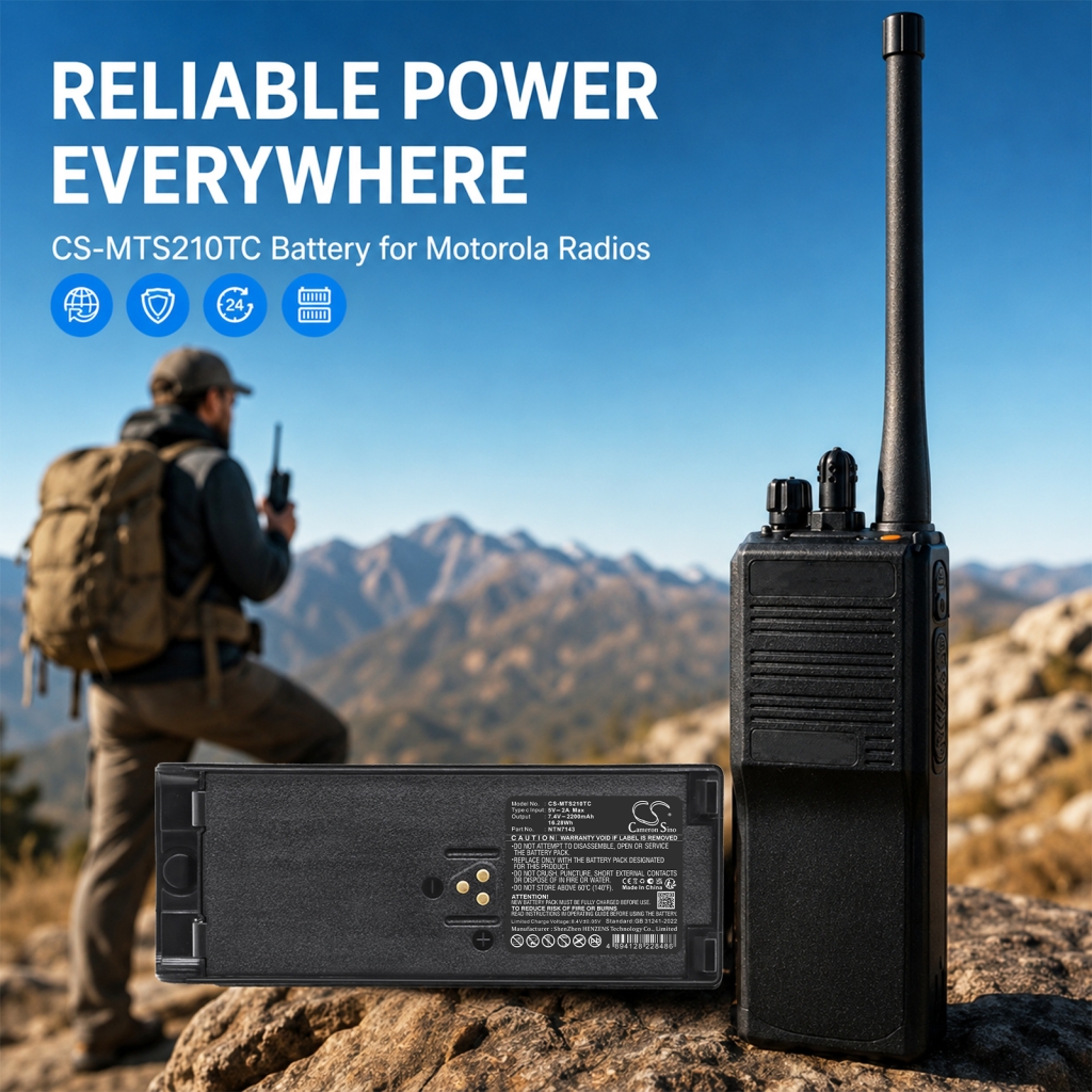 Batería compatible con Motorola CS-MTS210TC