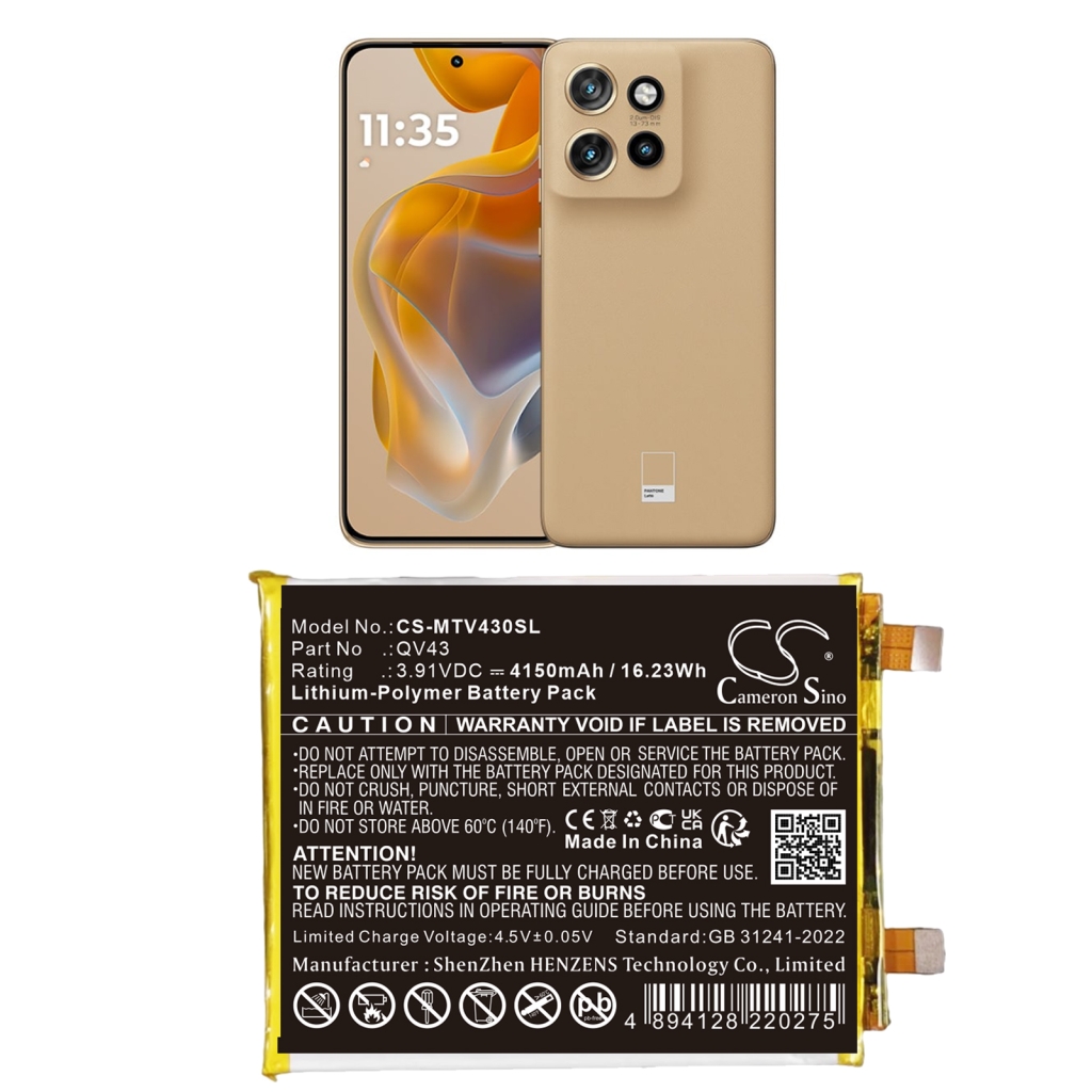 Batería del teléfono móvil Motorola CS-MTV430SL