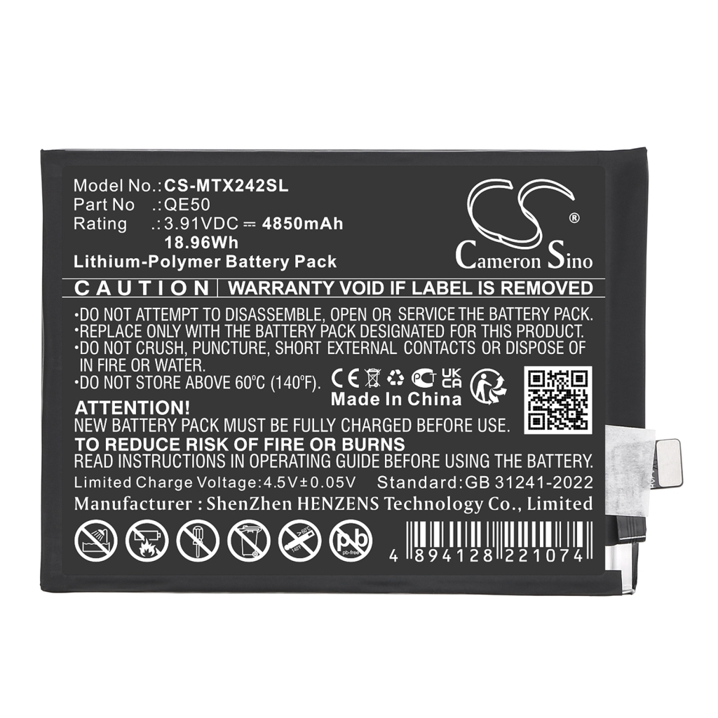 Batería del teléfono móvil Motorola CS-MTX242SL