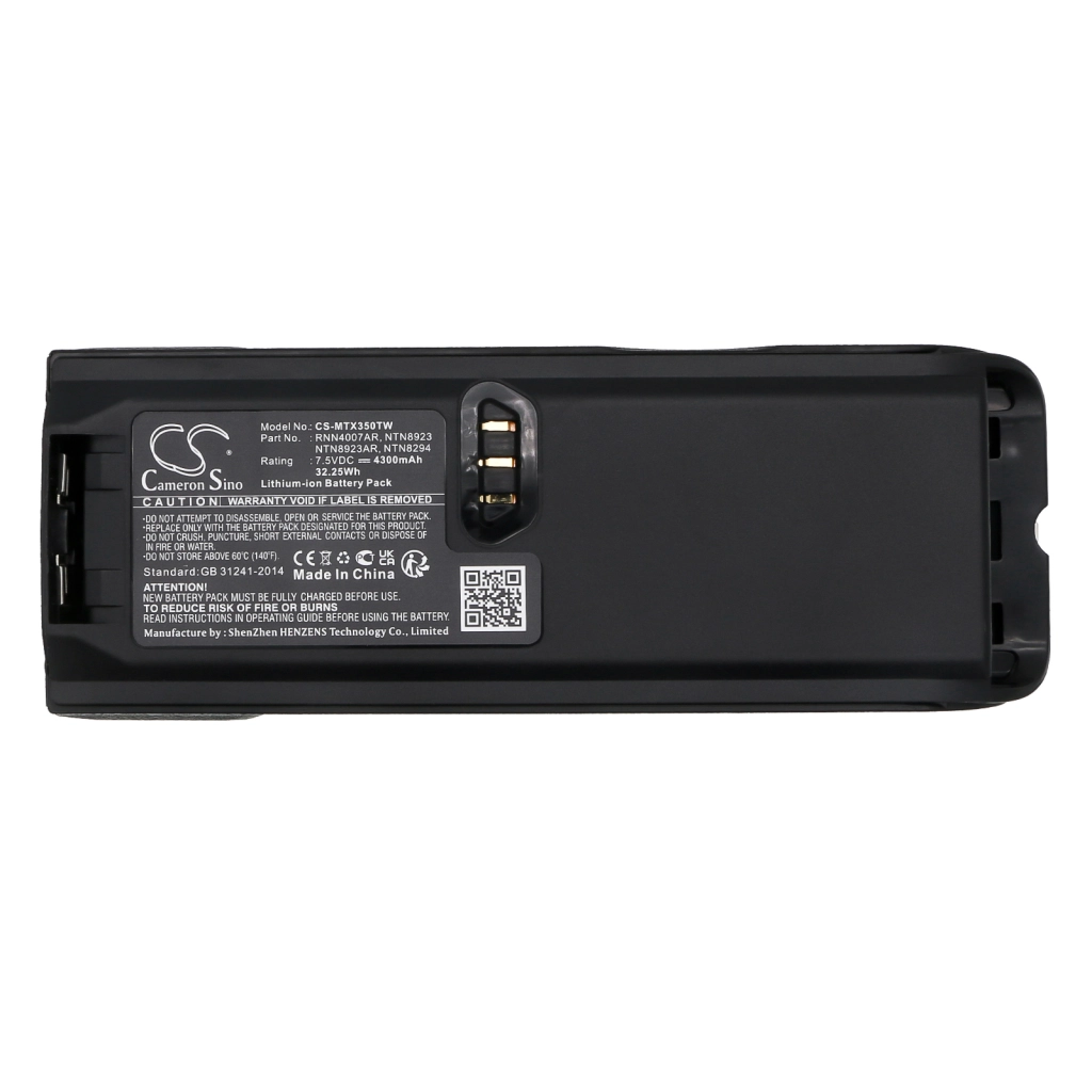 Batería de radio de dos vías Motorola CS-MTX350TW