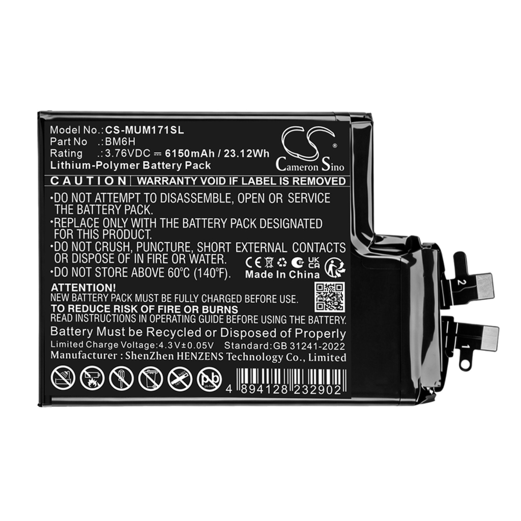 Baterías compatible con Xiaomi 17 Pro CS-MUM171SL