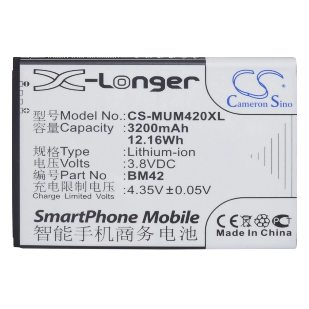 Batería del teléfono móvil Xiaomi CS-MUM420XL