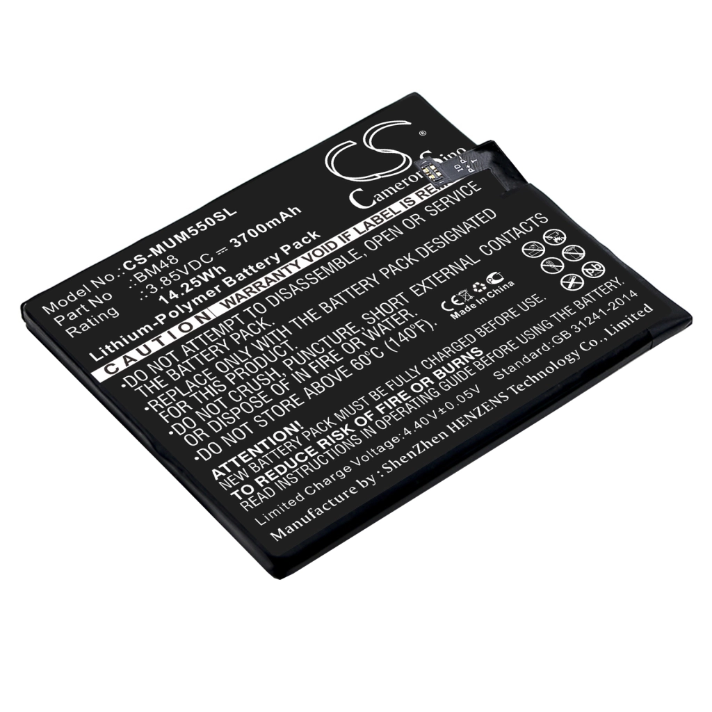 Batería del teléfono móvil Xiaomi CS-MUM550SL