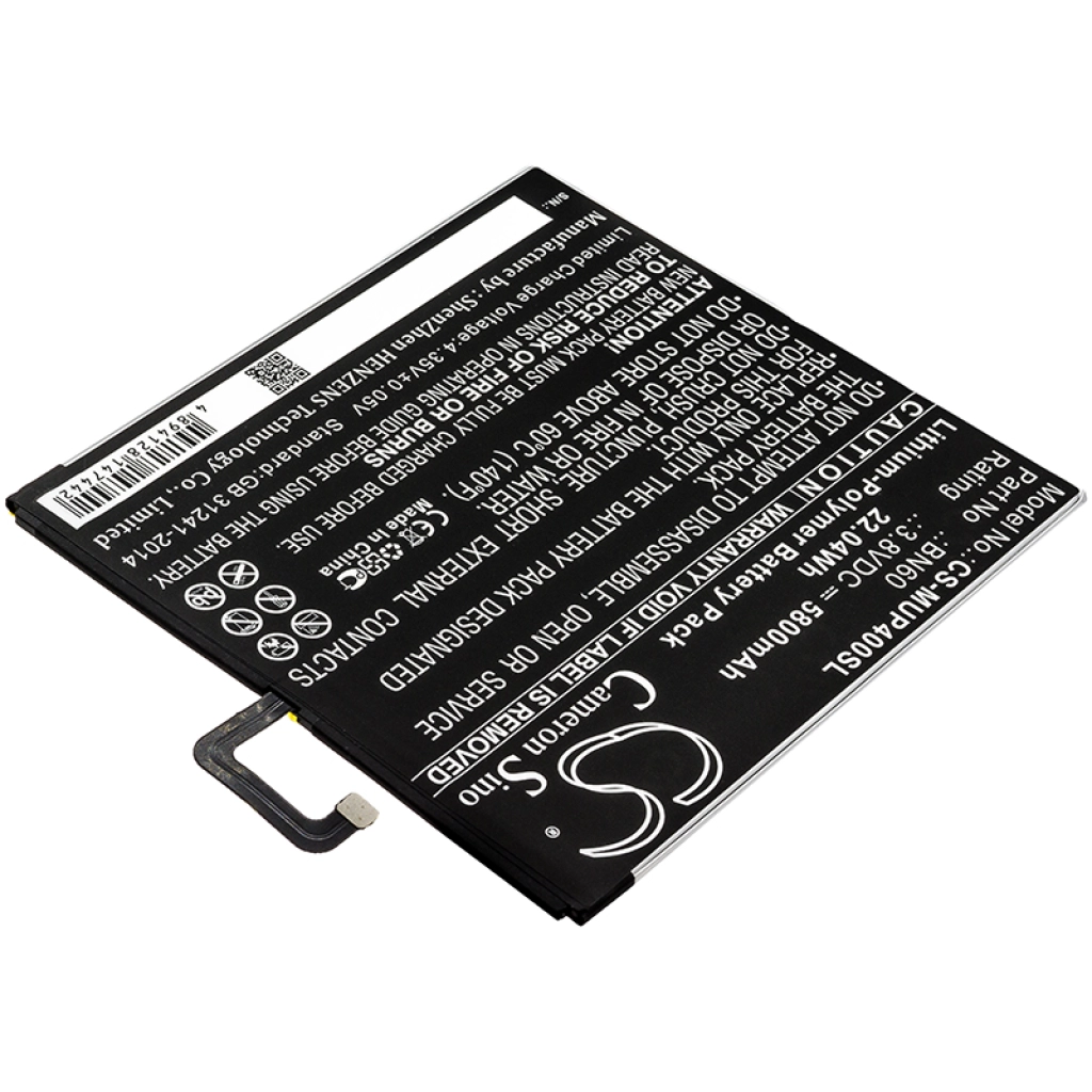 Batería de la tableta Xiaomi CS-MUP400SL