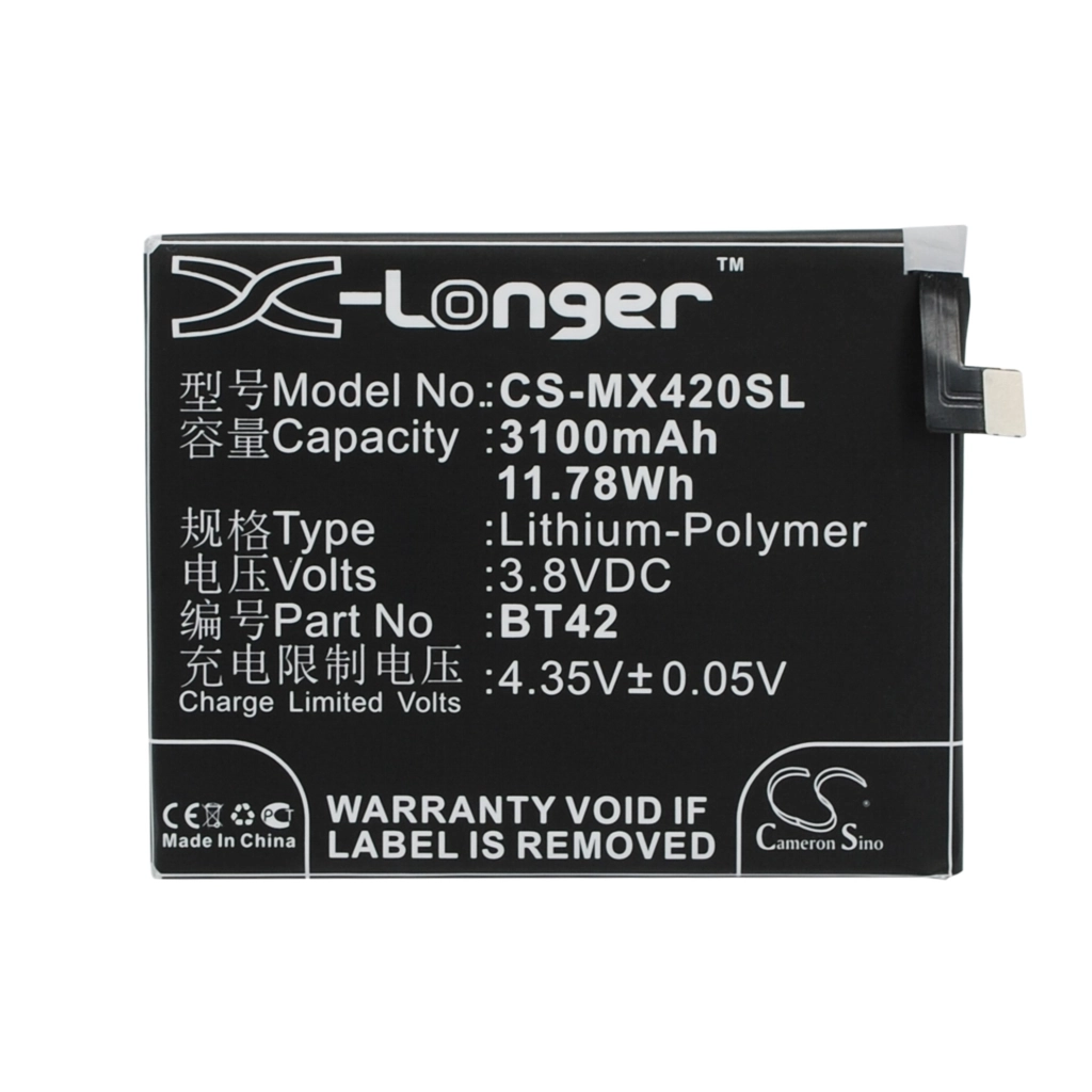 Batería del teléfono móvil MeiZu CS-MX420SL