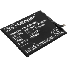 Reemplazo de batería compatible para MeiZu BA810