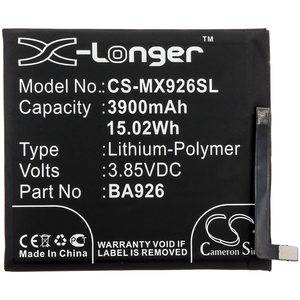 Battery for MeiZu M1926