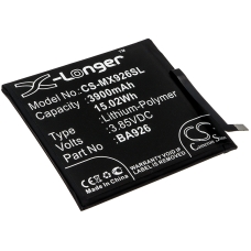 Reemplazo de batería compatible para MeiZu BA926