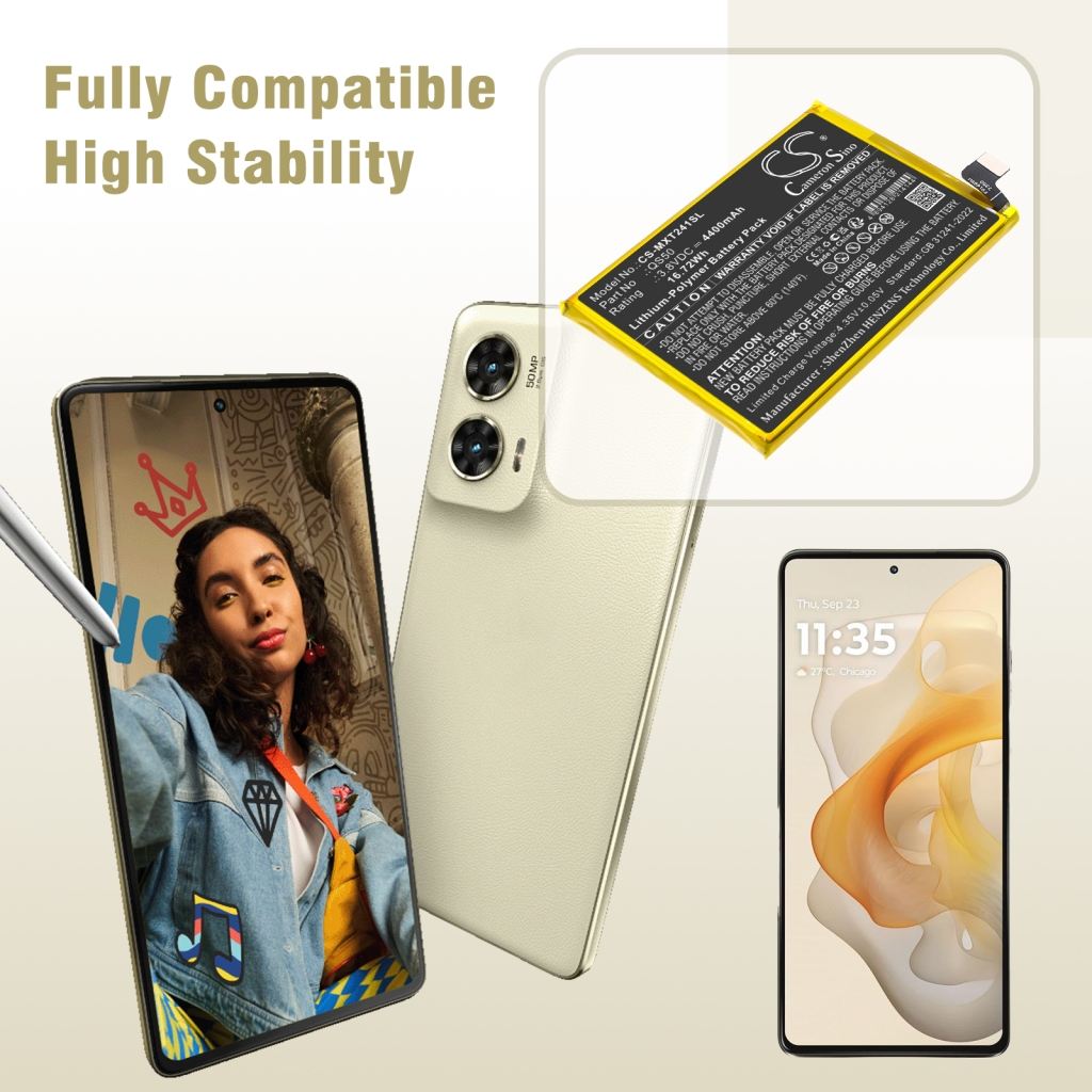 Compatible battery replacement for Motorola QS50