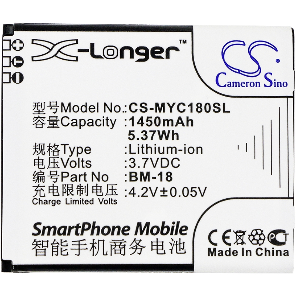 Batería compatible con Myphone CS-MYC180SL