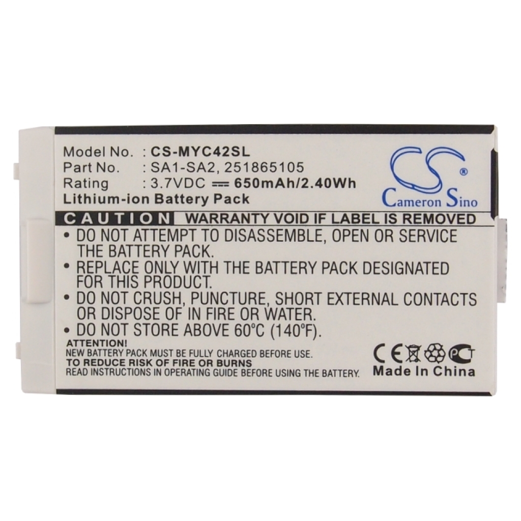 Batería compatible con Sagem CS-MYC42SL