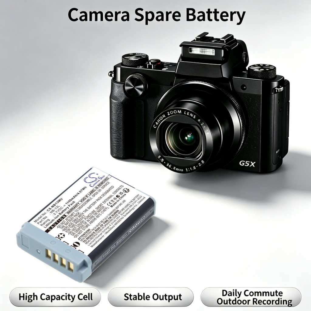 Batería compatible con Canon CS-NB13MU