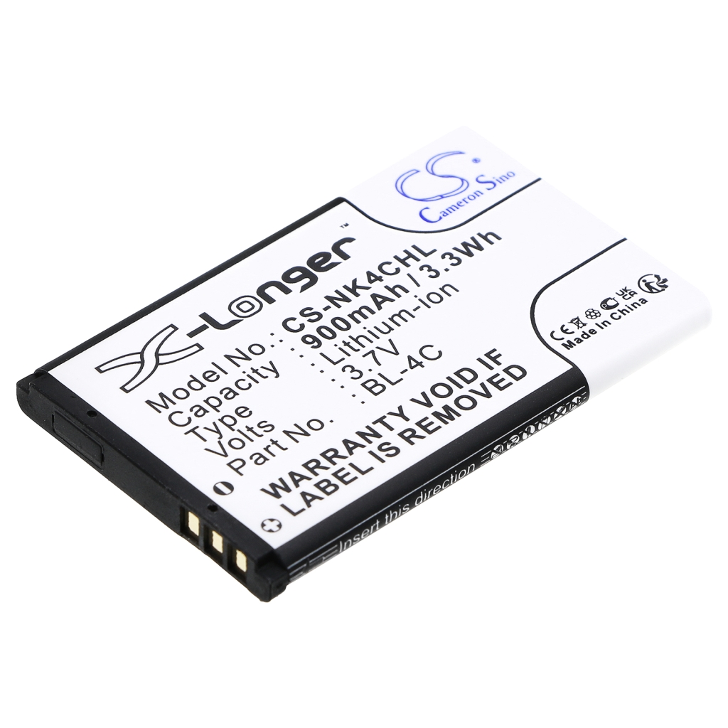 Reemplazo de batería compatible para Nokia BBA-07,BK-BL-4C,BL-4C,C4C08T,C4C50T...