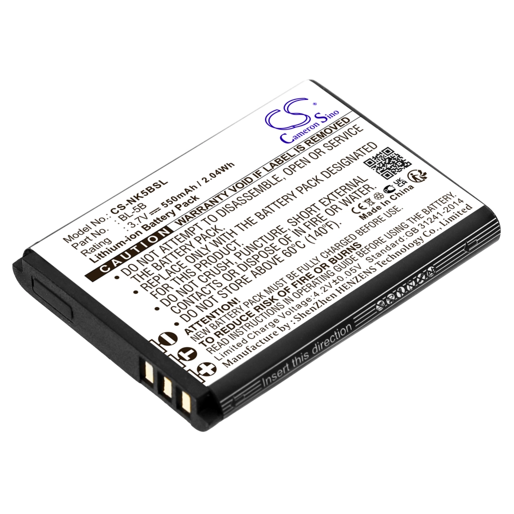 Alcatel Nokia Vodafone GPS, Batería del Navegador BLU ... CS-NK5BSL