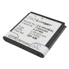 Reemplazo de batería compatible para Nokia BP-6M,BP-6M-S